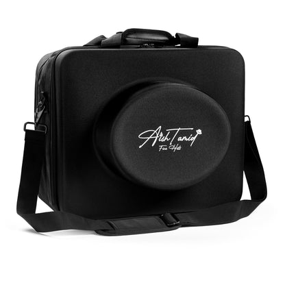 Aish Tamid hat messenger bag — standard bag shown; fully custom orders are built in your colors and design