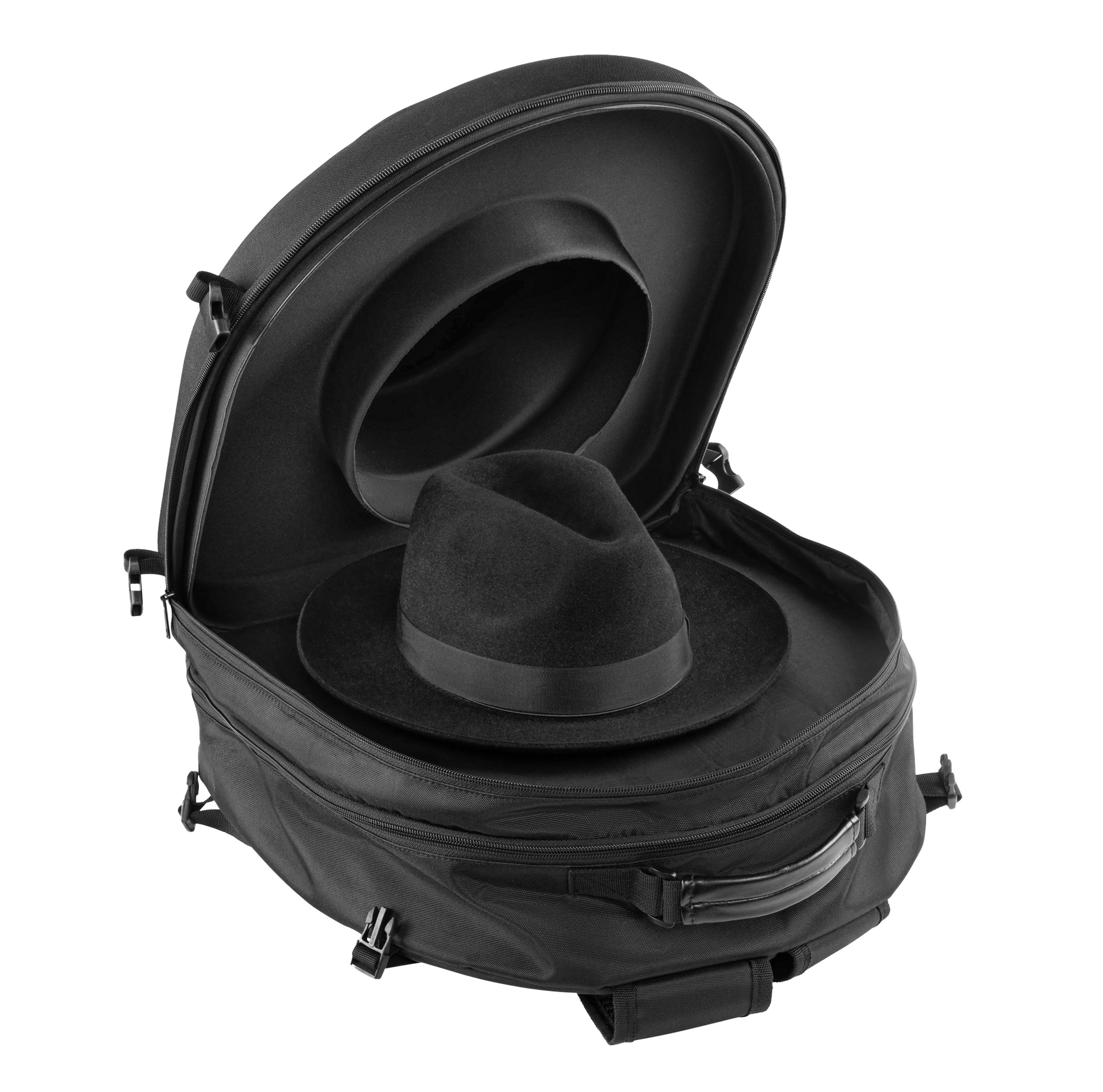 backpack traveler hat Hat Travel Bag – Patent-Pending Hat Box Backpack – Aish Tamid Hats