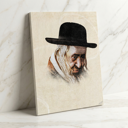 R’ Shayele of Kerestir Canvas | ר׳ ישעיה׳לה מקרעסטיר – A Presence of Bracha