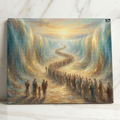 Full Maggid Text Canvas | מגיד של פסח – Krias Yam Suf, A Story of Emunah