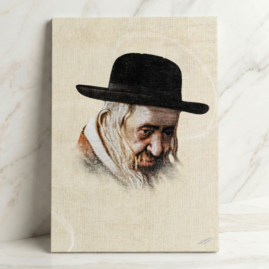 R’ Shayele of Kerestir Canvas | ר׳ ישעיה׳לה מקרעסטיר – A Presence of Bracha